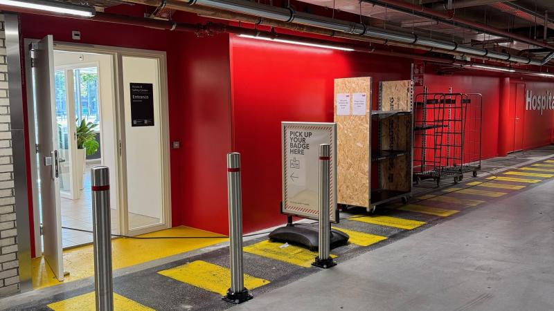 Bescherming van de voetgangers bij uitgang HCC- Rai Amsterdam