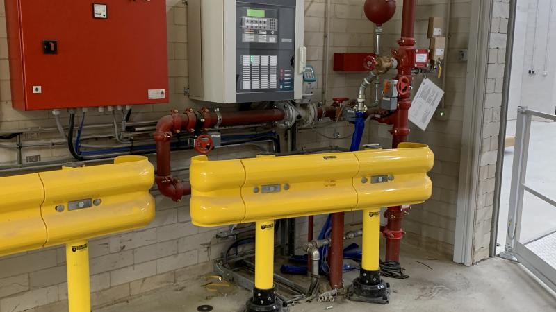 Bescherming van bluswatervoorziening Hydrantleiding