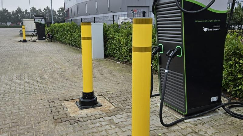 ook de tweede Laadpaal voor vrachtauto's is in gebruik 